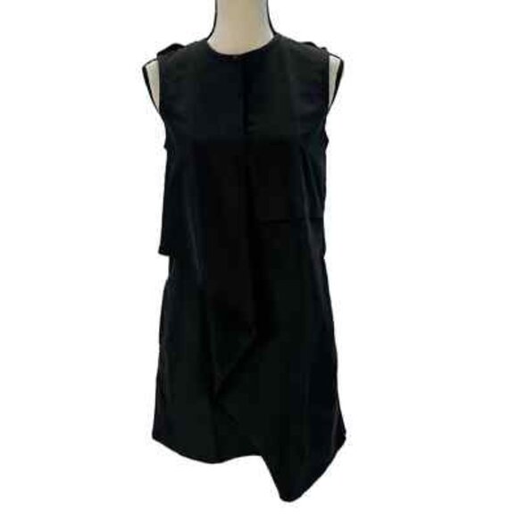 Club Monaco Sleeveless Drape Front Dress w/ Pockets - Picture 2 of 6